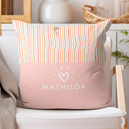 Cojín Decorativo Moderna habitación infantil a rayas