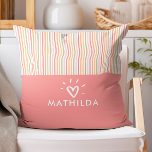 Cojín Decorativo Moderna habitación infantil a rayas