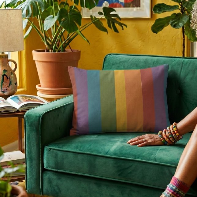 Cojín Decorativo Moderna Linear | MCM Rainbow (Lifestyle Shot)