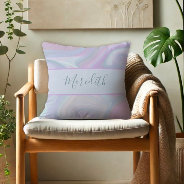 Cojín Decorativo Moderna púrpura pastoral arcoiris personalizada (Subido por el creador)