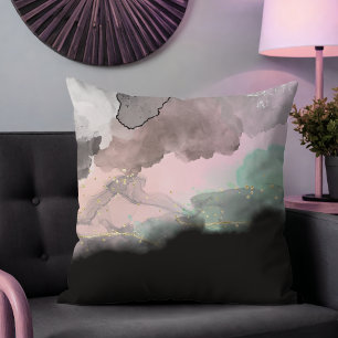 Cojín Decorativo Moderna y elegante acuarela abstracta