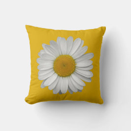 Cojín Decorativo Moderna y elegante flor de margarita en amarillo m