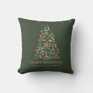 Cojín Decorativo Moderna y elegante Personalizado de árbol de navid