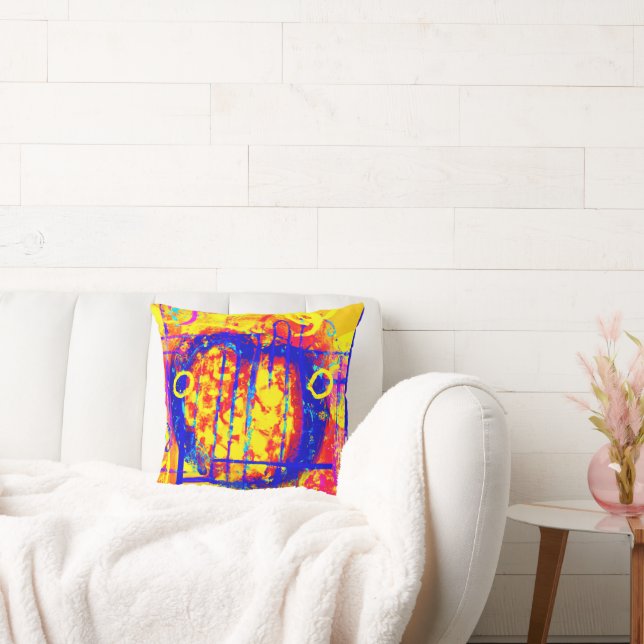 Cojín Decorativo Modernas abstracciones vibrantes arte (Sofá)