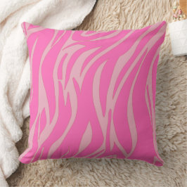 Cojín Decorativo moderno abstracto retro rosa de mediados de siglo