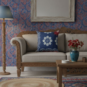 Cojín Decorativo Moderno azul elegante con estilo contemporáneo chi