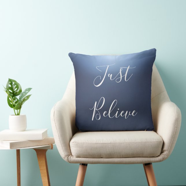 Cojín Decorativo Moderno azul y blanco (Silla)