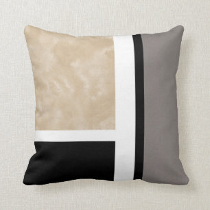 Cojín Decorativo Moderno blanco y negro gris beige