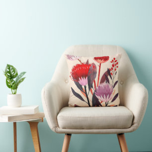 Cojín Decorativo Moderno boho floral botánico minimalista