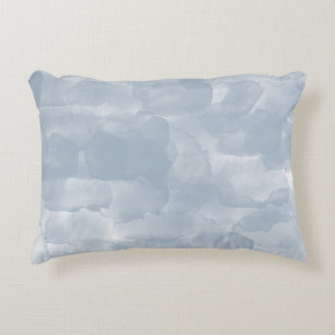 Cojín Decorativo Moderno brote de color azul turbio