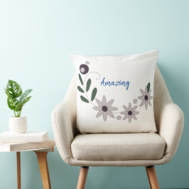 Cojín Decorativo Moderno Chic Floral de Verano 