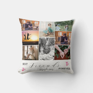 Cojín Decorativo Moderno Collage de fotos Best Friends 4-Ever 6