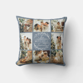 Cojín Decorativo Moderno Collage de fotos familiar sencillo, suave 