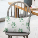 Cojín Decorativo Moderno color de agua Eucalipto Patrón verde<br><div class="desc">Moderno color de agua Eucalipto Patrón verde</div>