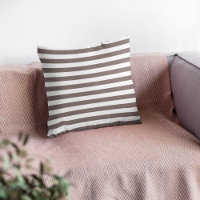 Cojín decorativo moderno de algodón rayado en taza