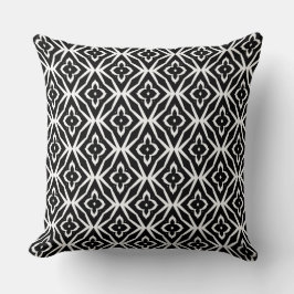 Cojín decorativo moderno de Boho Blanco y Negro