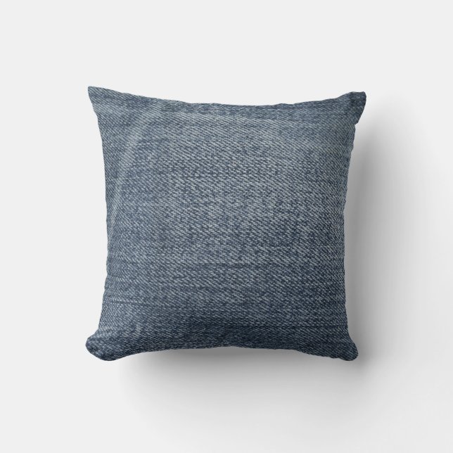 Cojín Decorativo moderno de denim (Anverso)
