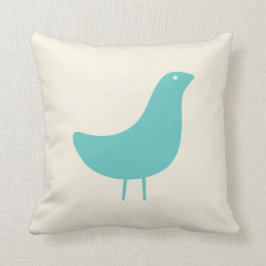 Cojín decorativo moderno del pájaro de los
