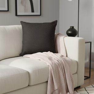 Cojín Decorativo Moderno elegante rayado negro