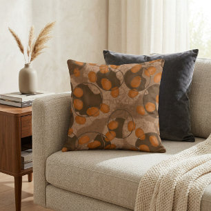 Cojín Decorativo Moderno elegante simple boho chic marrón