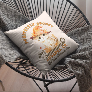 Cojín Decorativo Moderno Gato Gato Gatito Gatito Cute Halloween Dob