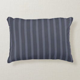 Cojín Decorativo Moderno Gris Azul Rayado