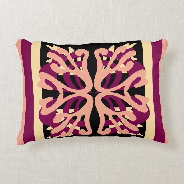 Cojín Decorativo Moderno Minimal Negrita Corazón de arte (Anverso)