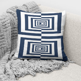 Cojín Decorativo Moderno Minimalista Geométrico Azul