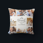 Cojín Decorativo moderno mínimo navidades de comilón regalo multifo<br><div class="desc">Merriest Navidades regalo rústico multifoto de vacaciones. regalo perfecto para familia o amigos,  personalizar con sus fotos familiares para la temporada festiva</div>