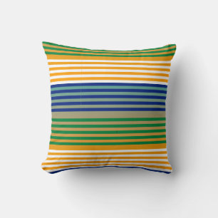 Cojín Decorativo   Moderno Monograma Chic Rayado  