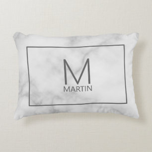 Cojín Decorativo Moderno Monograma personalizado y nombre Accent Pi