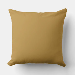 Cojín Decorativo Moderno Mustard color sólido dorado mínimo