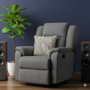 Cojín Decorativo Moderno negro y beige a rayas