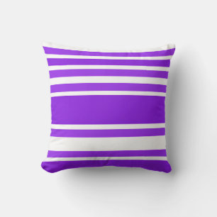 Cojín Decorativo Moderno patrón violeta rayado para una decoración