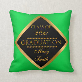 Cojín Decorativo Moderno Personalizar simple Gold Green