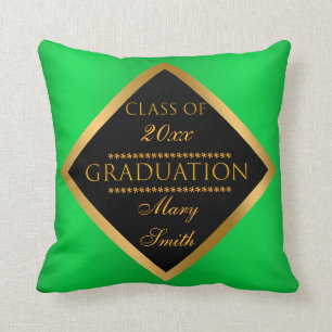 Cojín Decorativo Moderno Personalizar simple Gold Green