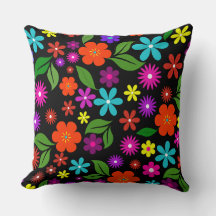 moderno retro floral vibrante de mediados de siglo