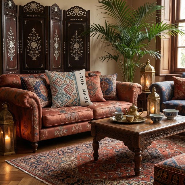 Cojín Decorativo Moderno script abstracto chic contemporáneo rústic (Subido por el creador)