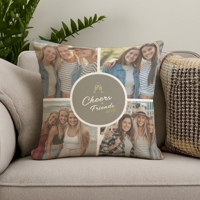 Cojín Decorativo Moderno y elegante Collage de fotos Personalizado  (Subido por el creador)