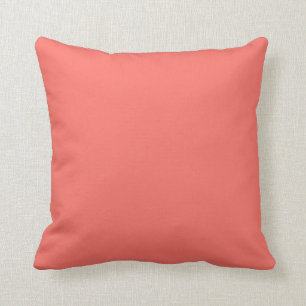 Cojín Decorativo Moderno y elegante de moda Coral sólido rosa