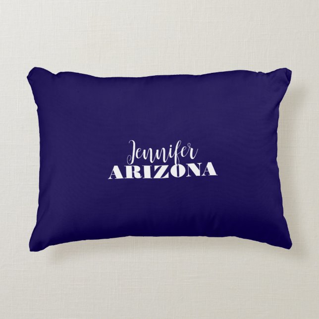 Cojín Decorativo Moderno y elegante estilo minimalista azul oscuro (Anverso)