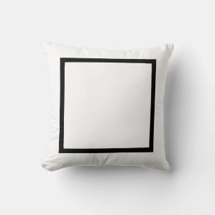Cojín Decorativo Moderno y elegante MONOGRAM sólido negro