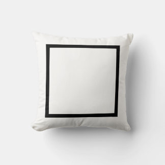 Cojín Decorativo Moderno y elegante MONOGRAM sólido negro