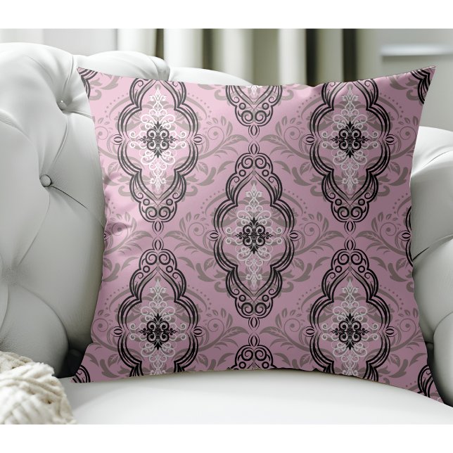 Cojín Decorativo Moderno y elegante patrón Damask Light Pink (Subido por el creador)