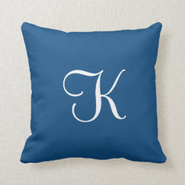 Cojín Decorativo Moderno y elegante Personalizado azul clásico sóli