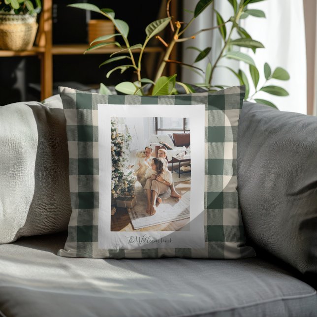 Cojín Decorativo Modernos Navidades de fotografía rústicos en Green (Subido por el creador)