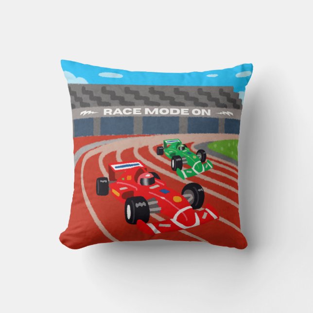 Cojín Decorativo Modo Carrera Activado (Anverso)