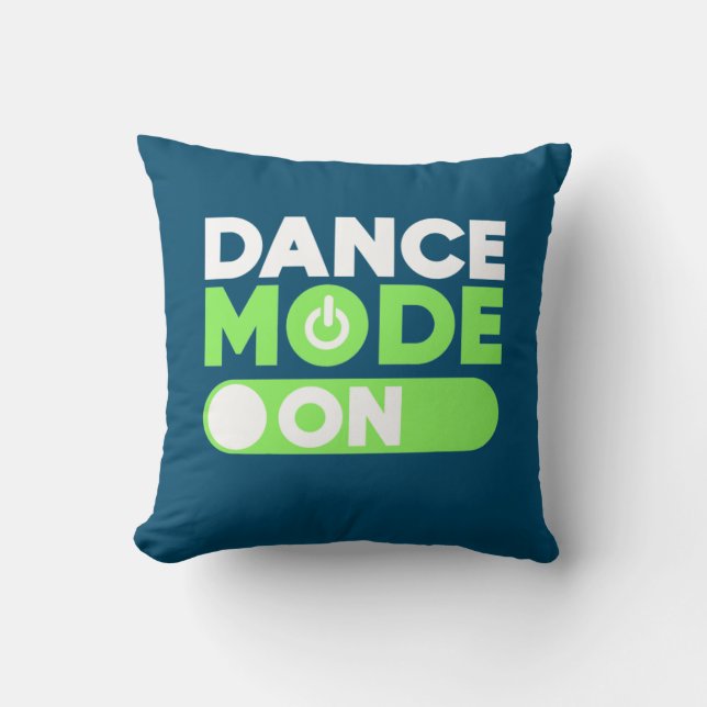 Cojín Decorativo Modo de baile activado (Anverso)