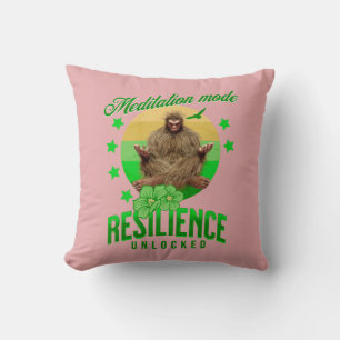 Cojín Decorativo Modo de Meditación: Resiliencia Desbloqueada Bigfo