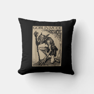 Cojín Decorativo Modo Duende Goblincore Estética Vintage Divertida